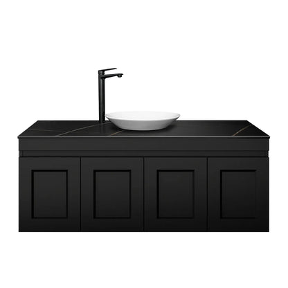 Hampton Matte Black Mark II Vanity - 1200x460