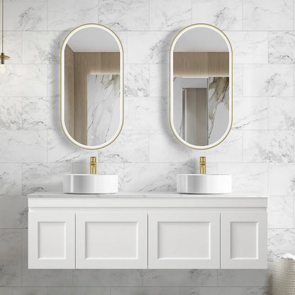 Hampton Matte White Mark II Vanity - 1500x460