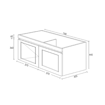 Hampton Matte White Mark II Vanity - 750x460