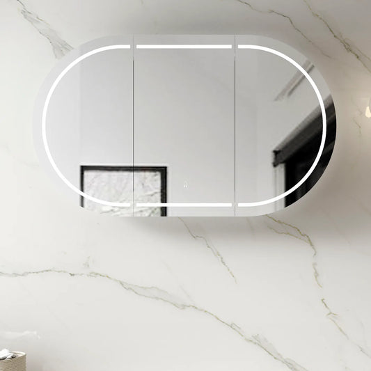 LED Bondi White Shaving Cabinet - 1500x900