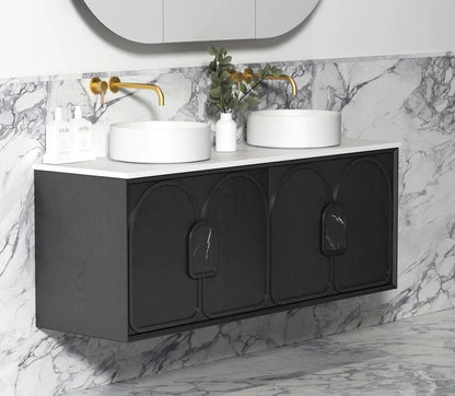 Laguna Black American Oak Vanity - 1500x460