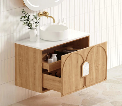 Laguna Natural American Oak Vanity - 900x460