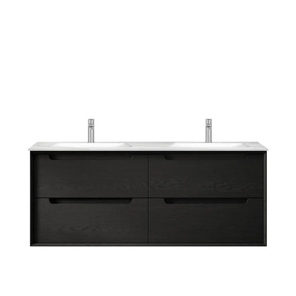 Black Oak Byron Double Bowl Vanity - 1200x460