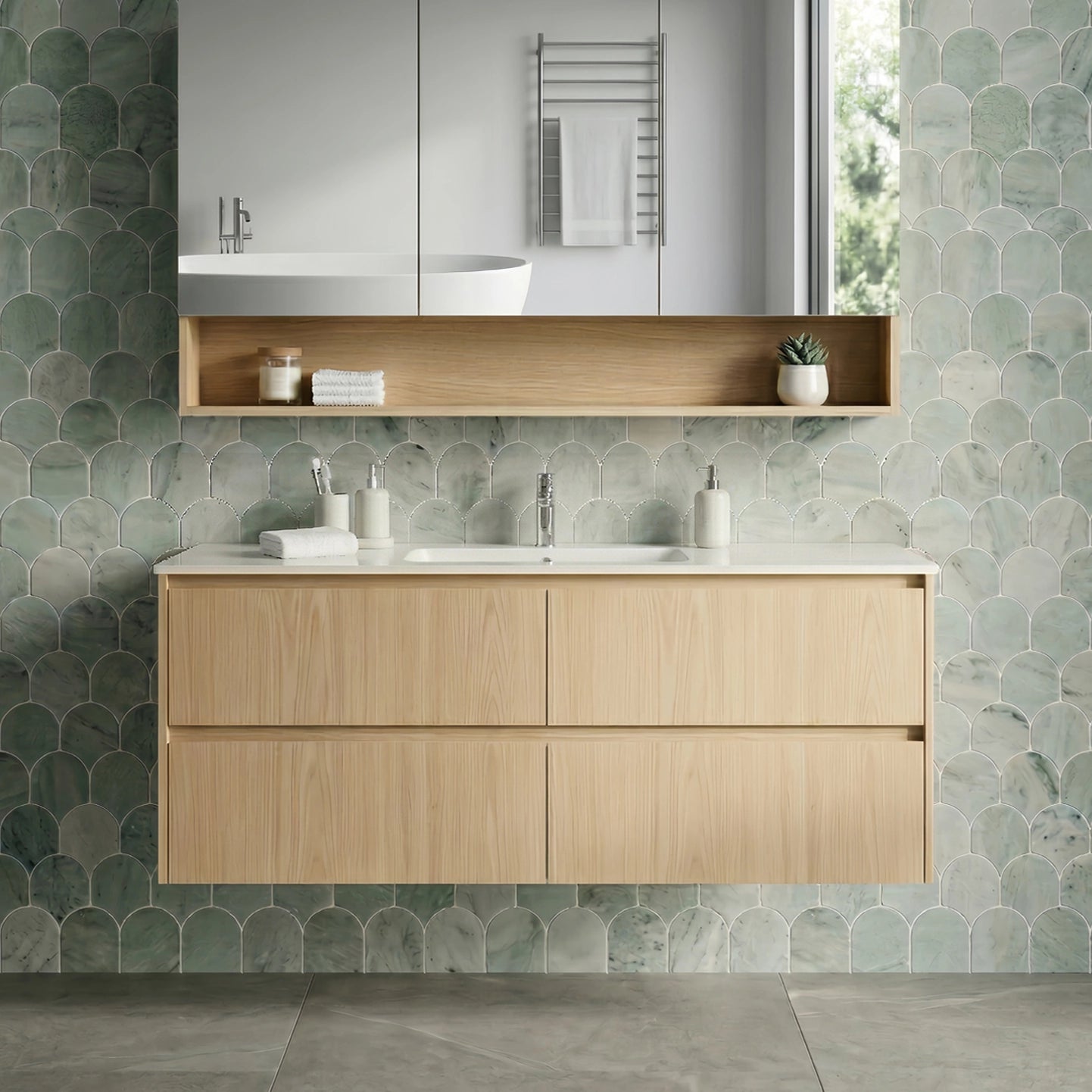 Gladstone Vanity - Sandy Oak