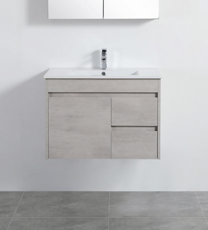 Nova Series - Plywood Wall Hung Vanity Right Drawer (SB) - 760x460x550