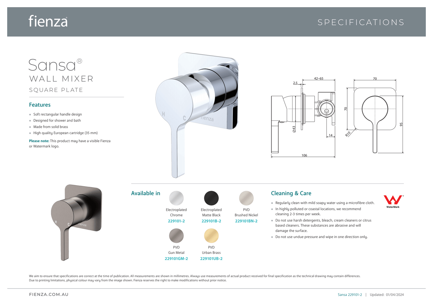 Sansa Wall Mixer