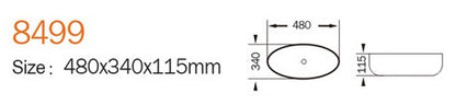 IMP-8499 Above Counter Basin