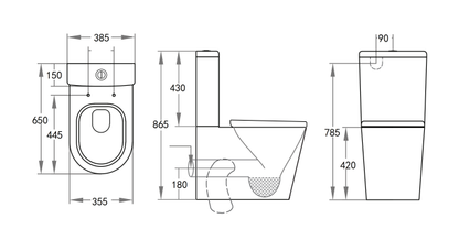 Livis Rimless Toilet Suite