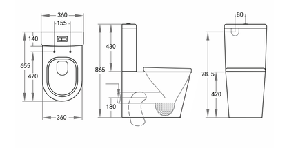 Vivid Tornado Toilet Suite