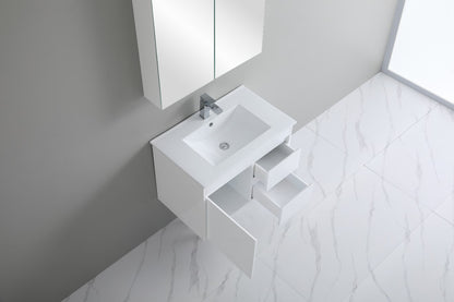 PVC Wall Hung Vanity (RH) - 750mm