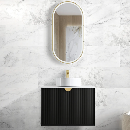 Marlo Matte Black Wave Board Vanity - 750x460