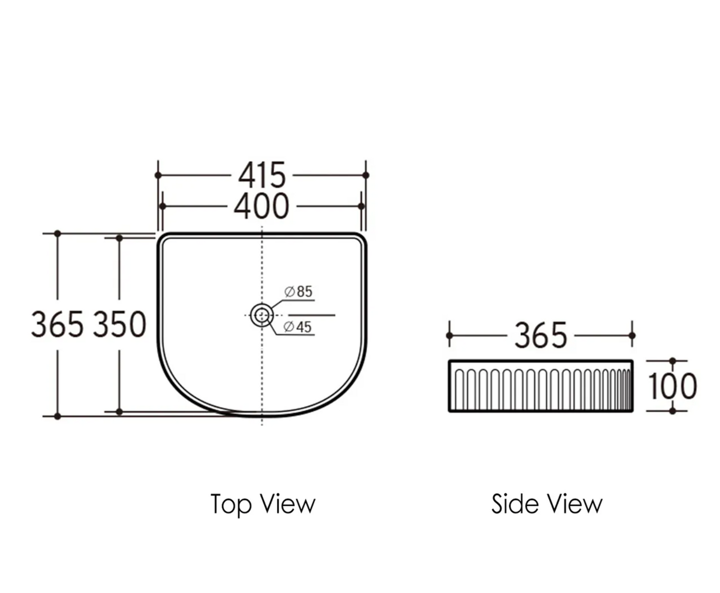 Archie Fluted Basin – Imperial Ceramics