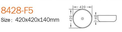 IMP-8428 F5 Above Counter Basin