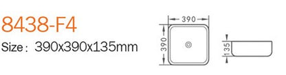 IMP-8438 F4Square Counter Basin